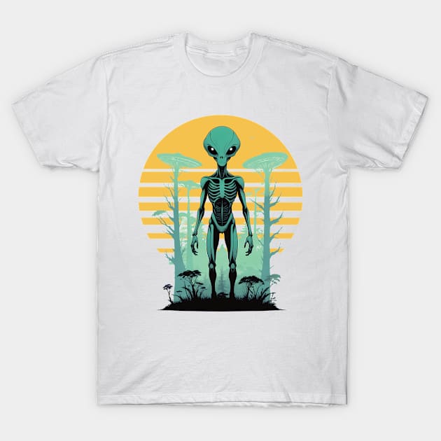 ALiens are real T-Shirt by BishBashBosh